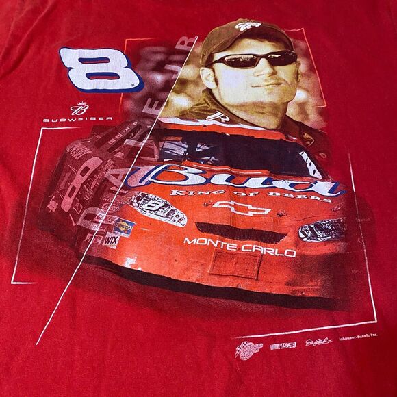 Dale Earnhardt Jr T Shirt Mens Size Large Red 100% Cotton Winners Circle NASCAR - Picture 2 of 9